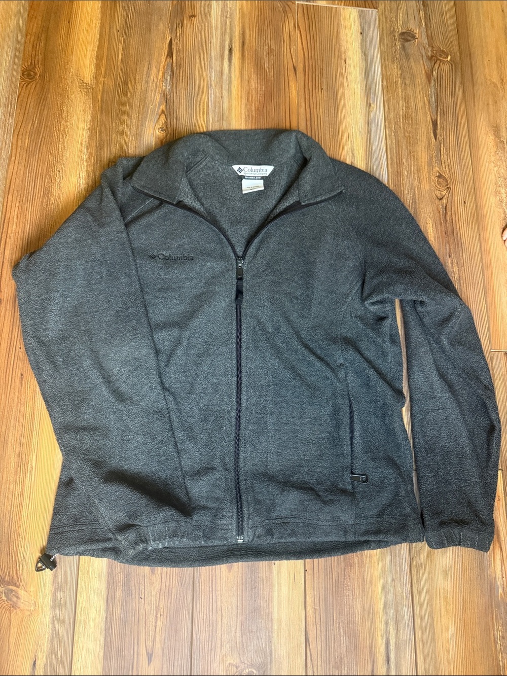 Columbia Men's Full-Zip Charcoal Gray Fleece Jacket